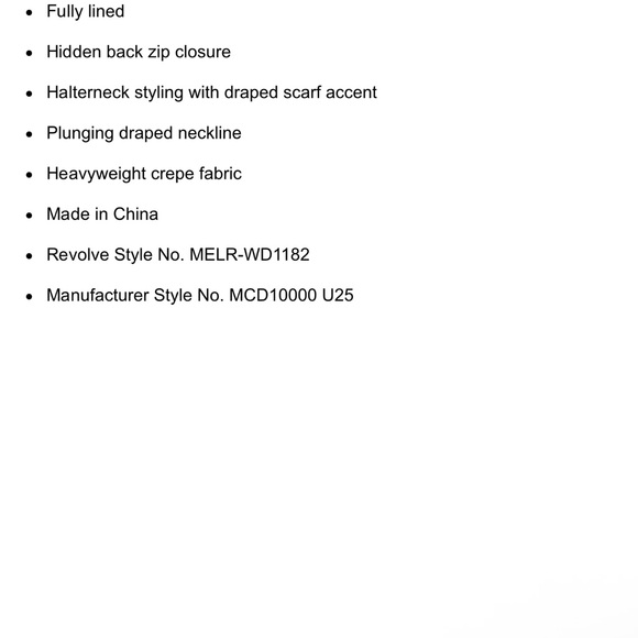 Michael Costello Black Backless Gown - Picture 7 of 8